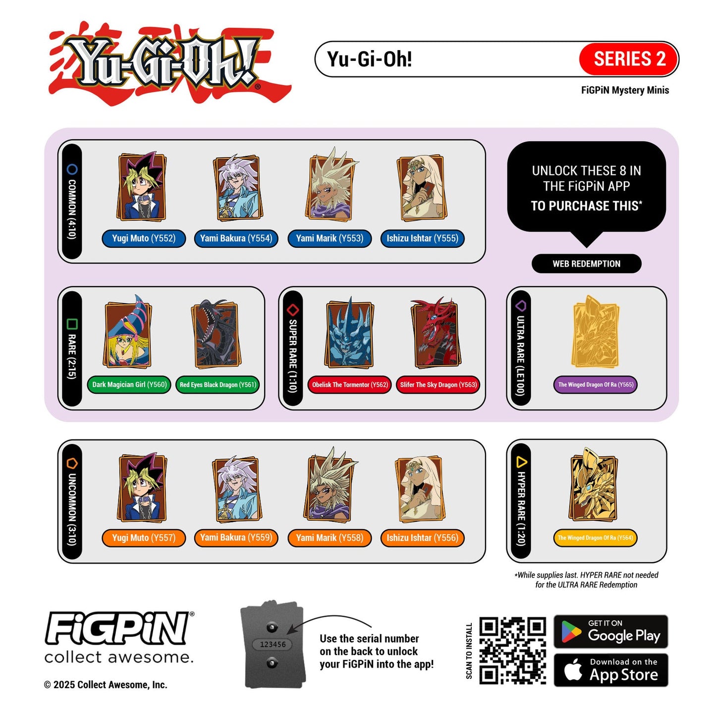 Pines coleccionables Mystery Minis Yu-Gi-Oh! Series 2 (1 unidad) - FigPin