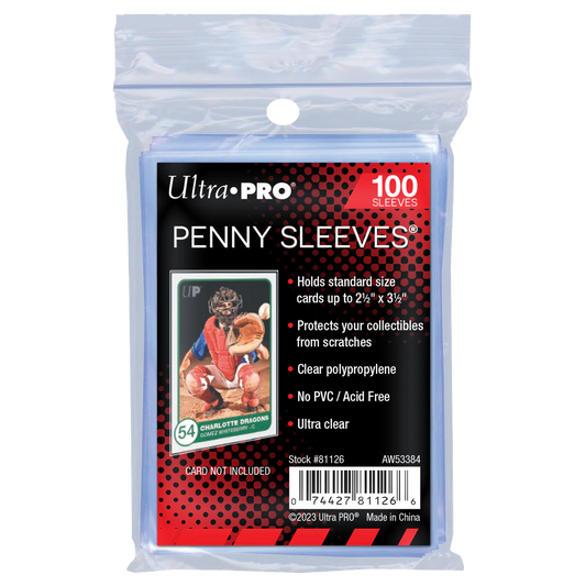 Fundas Standard Penny Sleeves Regular Cards (100 fundas) - Ultra Pro