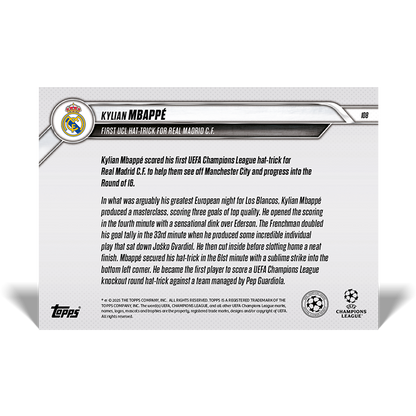 Kylian Mbappé -  24/25 UCL Topps NOW®