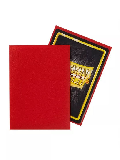 Fundas Standard Matte Crimson Rojo (100 fundas) - Dragon Shield